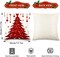 4PCS Christmas Pillow Covers 18x18 inch Winter Throw Pillow Covers Red Christmas Tree Snowflake Pillow Covers Hello Winter Holly Jolly Decor Cushion Case for Holiday Home Sofa Couch